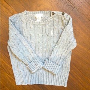 Children’s Ralph Lauren grey knit sweater for 18M